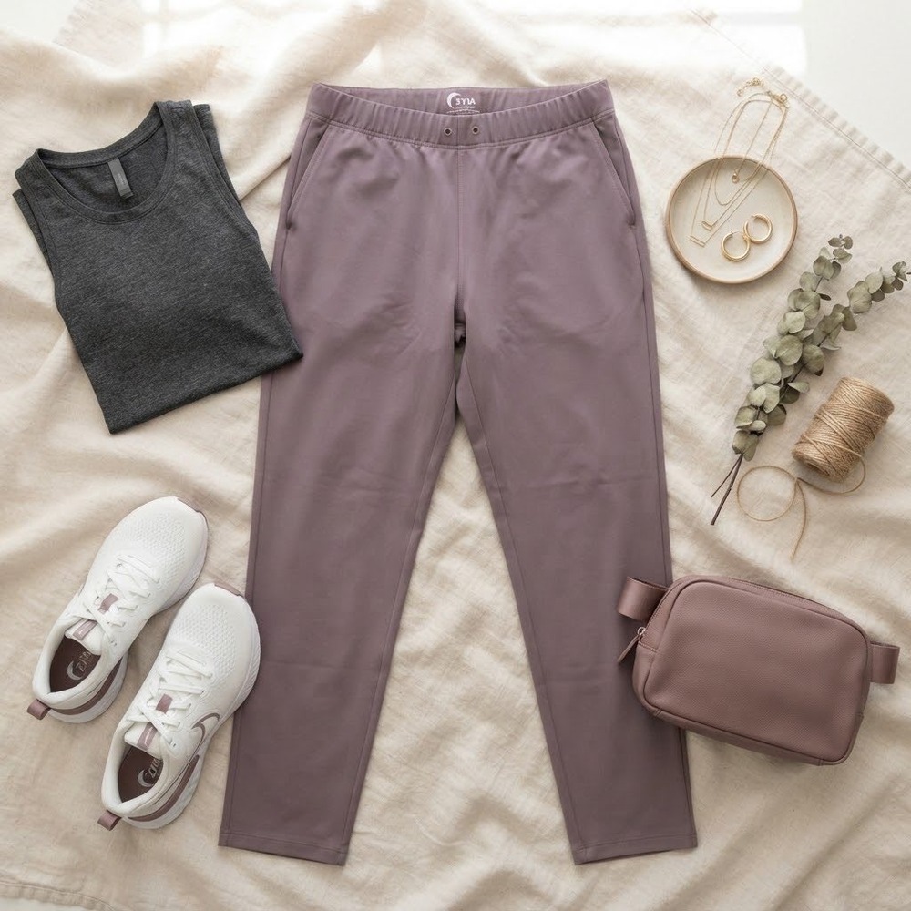 Zyia Active Everywhere Pants Gray Joggers XL Missing Drawstring